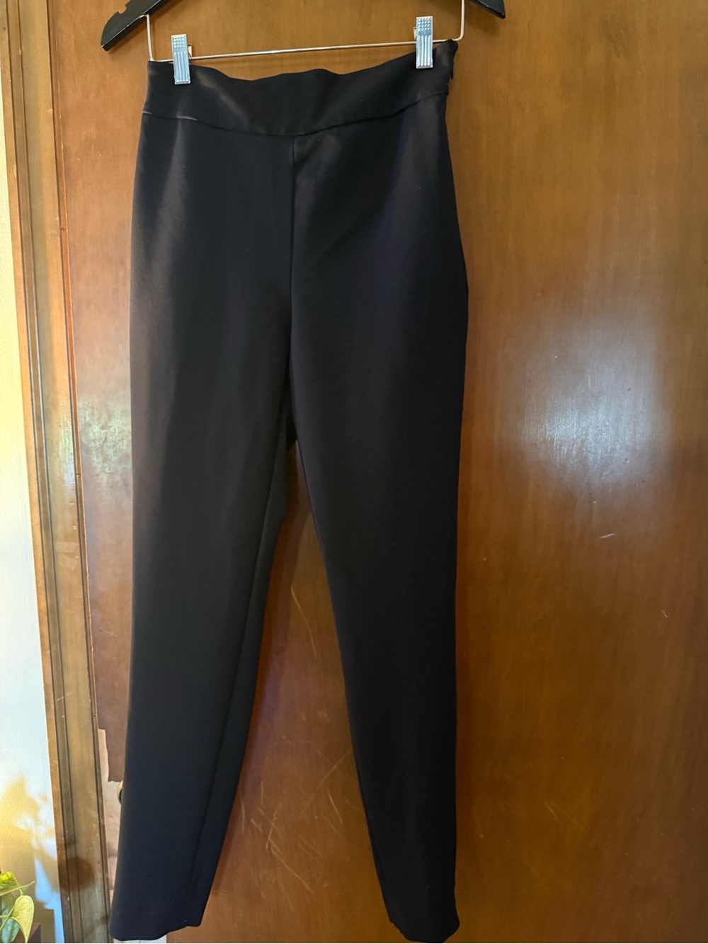 Express Black High-Rise Ponte Skinny Pants